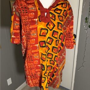 Colorful Geometric Women's Blouse